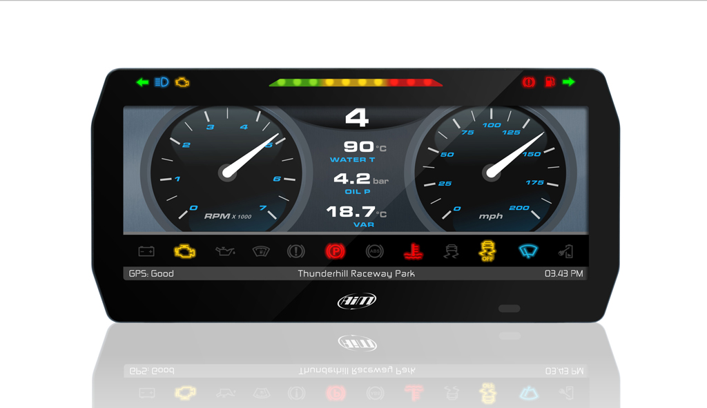 AiM PDM32 10" Dash memotec Messtechnik
